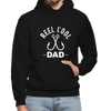 Reel Cool Dad Fishing Heavy Blend Adult Hoodie - black