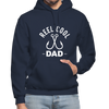 Reel Cool Dad Fishing Heavy Blend Adult Hoodie - navy