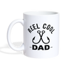 Reel Cool Dad Fishing Coffee/Tea Mug - white