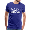 Dad Joke Survivor Men's Premium T-Shirt - royal blue