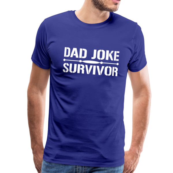 Dad Joke Survivor Men's Premium T-Shirt - royal blue
