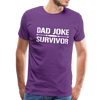 Dad Joke Survivor Men's Premium T-Shirt - purple