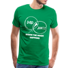 Funny Dad Jokes Venn Diagram Short-Sleeve T-Shirt - kelly green