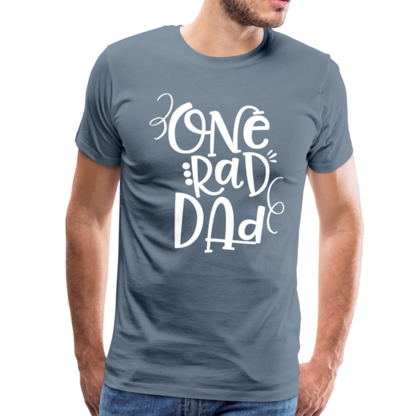 One Rad Dad Men's Premium T-Shirt - steel blue