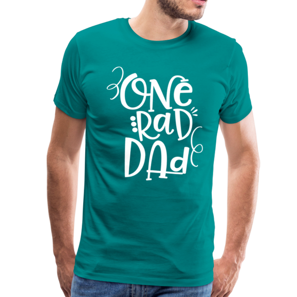 One Rad Dad Men's Premium T-Shirt - teal