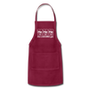 He He He The Laughing Gas Adjustable Apron - burgundy