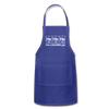He He He The Laughing Gas Adjustable Apron - royal blue