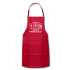 I Might be Nerdy but Only Periodically Adjustable Apron - red