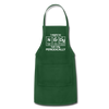 I Might be Nerdy but Only Periodically Adjustable Apron - forest green