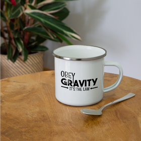 Obey Gravity It's the Law Camper Mug