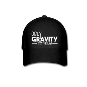 Obey Gravity It's the Law Baseball Cap