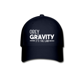 Obey Gravity It's the Law Baseball Cap