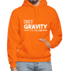 Obey Gravity It's the Law Gildan Heavy Blend Adult Hoodie - orange