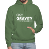 Obey Gravity It's the Law Gildan Heavy Blend Adult Hoodie - military green