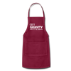 Obey Gravity It's the Law Adjustable Apron - burgundy