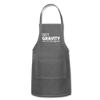 Obey Gravity It's the Law Adjustable Apron - charcoal