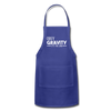 Obey Gravity It's the Law Adjustable Apron - royal blue