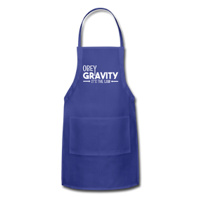 Obey Gravity It's the Law Adjustable Apron
