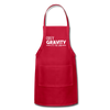 Obey Gravity It's the Law Adjustable Apron - red