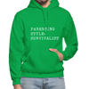 Parenting Style: Survivalist Gildan Heavy Blend Adult Hoodie - kelly green