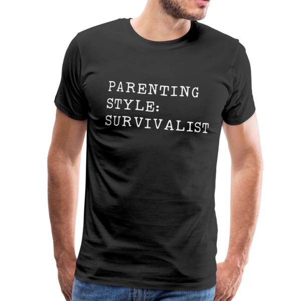 Parenting Style: Survivalist Men's Premium T-Shirt - black