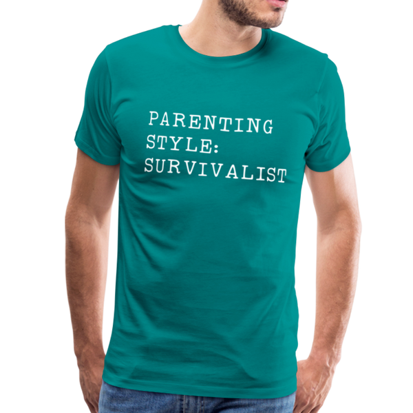 Parenting Style: Survivalist Men's Premium T-Shirt - teal