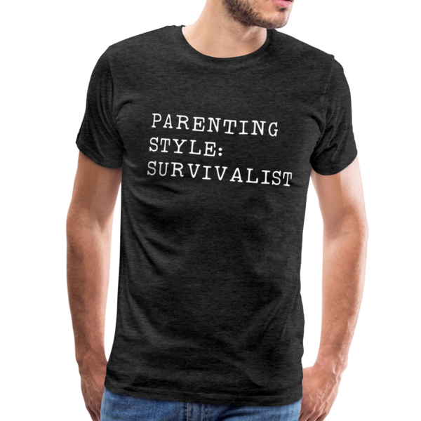 Parenting Style: Survivalist Men's Premium T-Shirt - charcoal gray