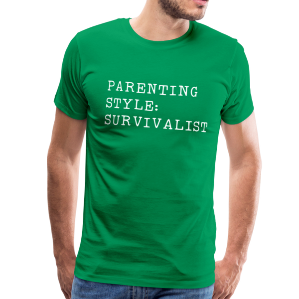 Parenting Style: Survivalist Men's Premium T-Shirt - kelly green