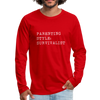 Parenting Style: Survivalist Men's Premium Long Sleeve T-Shirt - red