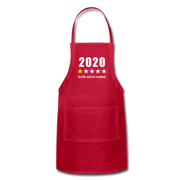 2020 1-Star Very Bad, Would Not Recommend Adjustable Apron - red