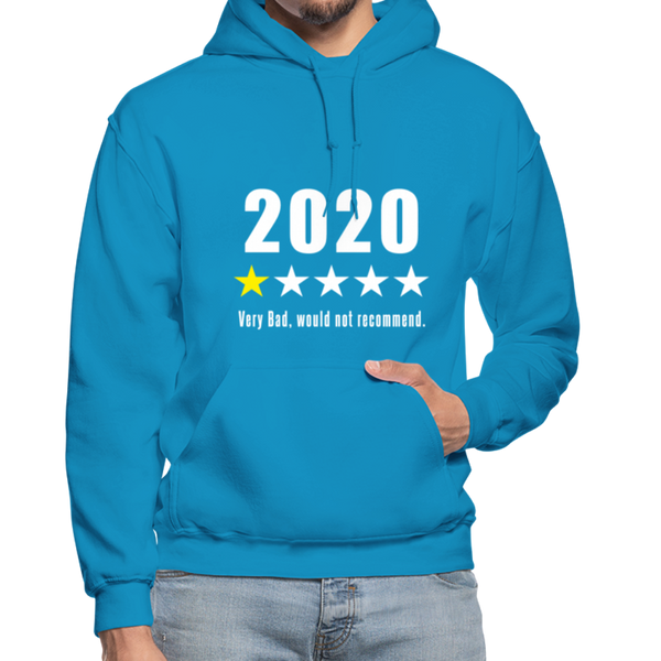 2020 1-Star Very Bad, Would Not Recommend Gildan Heavy Blend Adult Hoodie - turquoise