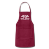 Come to the Dad Side, We Have Bad Jokes Adjustable Apron - burgundy