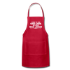 Come to the Dad Side, We Have Bad Jokes Adjustable Apron - red