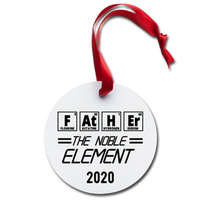 FATHER The Noble Element Periodic Elements Holiday Ornament