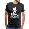 Bigfoot Social Distancing Champion of the World Men's Premium T-Shirt - black