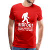 Bigfoot Social Distancing Champion of the World Men's Premium T-Shirt - red