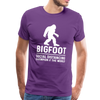 Bigfoot Social Distancing Champion of the World Men's Premium T-Shirt - purple