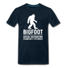Bigfoot Social Distancing Champion of the World Men's Premium T-Shirt - deep navy