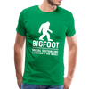 Bigfoot Social Distancing Champion of the World Men's Premium T-Shirt - kelly green