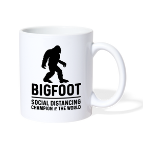 Bigfoot Social Distancing Champion of the World Coffee/Tea Mug