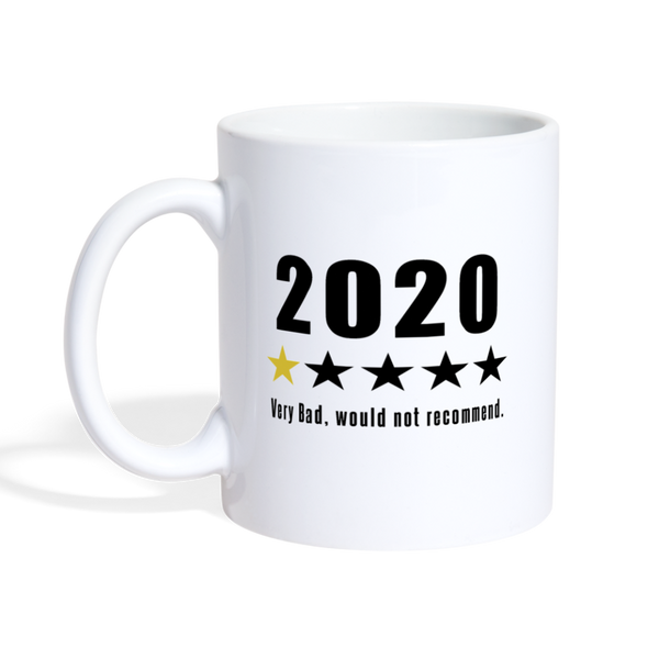 2020 1-Star Very Bad, Would Not Recommend Coffee/Tea Mug - white