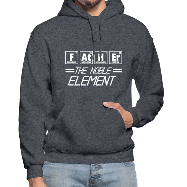 FATHER The Noble Element Periodic Elements Gildan Heavy Blend Adult Hoodie - charcoal gray