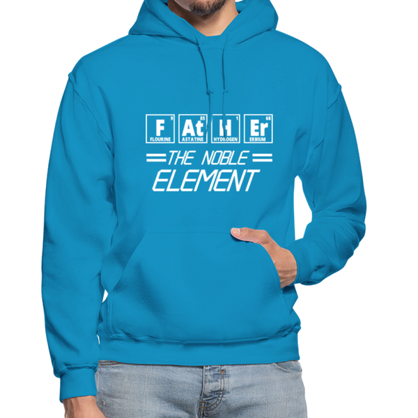 FATHER The Noble Element Periodic Elements Gildan Heavy Blend Adult Hoodie - turquoise