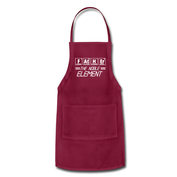 FATHER The Noble Element Periodic Elements Adjustable Apron - burgundy