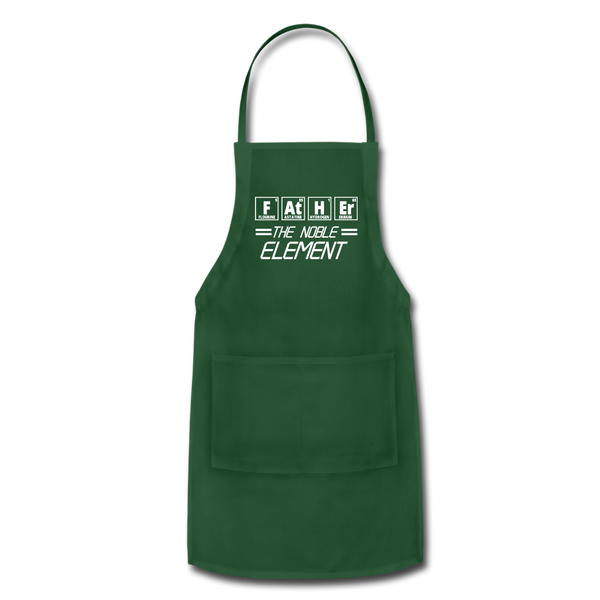 FATHER The Noble Element Periodic Elements Adjustable Apron - forest green