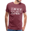 FATHER The Noble Element Periodic Elements Men's Premium T-Shirt - heather burgundy