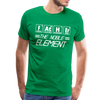 FATHER The Noble Element Periodic Elements Men's Premium T-Shirt - kelly green
