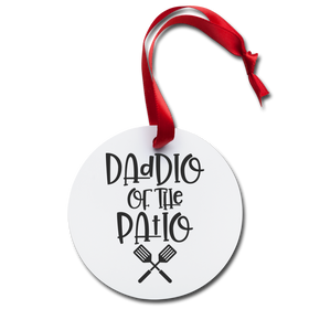 Daddio of the Patio BBQ Holiday Ornament