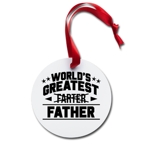 World's Greatest Farter Father Holiday Ornament