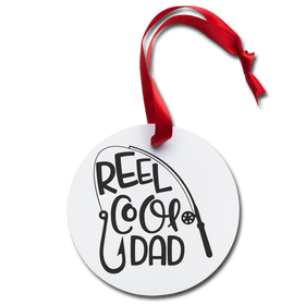 Reel Cool Dad Fishing Holiday Ornament